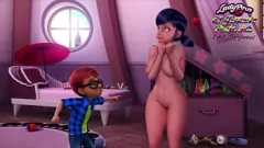play Miraculous Ladybug Ferjuasi Threesome Fantasy com brinquedos e preservativos