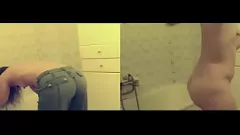 play Rutina de duș de noapte obraznică a lui Milf Milf Brunetă
