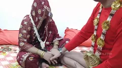 play Husband Initiates Passionate Lovemaking with Wife on Their First Night Together: Hardcore Hindi Sex