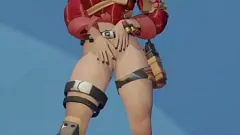 play Fortnite-inspired Animation: Big-booty Blonde Cowgirl in X-rated Action